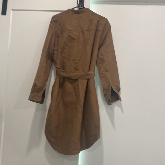 Banana Republic Factory terrazzo Vegan Suede Dress Medium Tall M T 779780 NEW - Picture 7 of 7